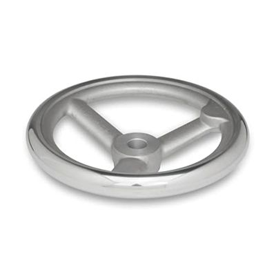 Ganter Normelemente | Volant en aluminium | DIN 950-AL-80-B12-A | Diamètre d1 : 80 mm ; alésage d2 : 12 mm