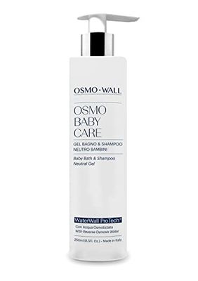 OsmoWall OSMO BABY CARE BADESHAMPOO Neutraal voor Kinderen en Baby's. Zachte formule "No Tranen" met Aloë Vera Gel Concentraat uit biologische teelt. Dermatologisch getest - 250 ml