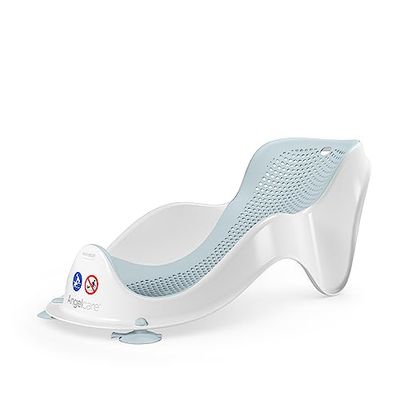 Angelcare Ergonomisk babybadstol Light Aqua, bekväm och mjuk liggyta, kan hängas upp