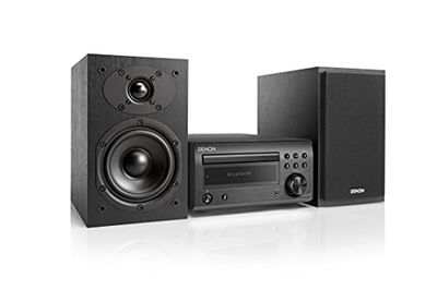 DENON, Sistema compacto de alta fidelidade Denon D-M 41 Dab com potência de saída de 2X 30W, preto.
