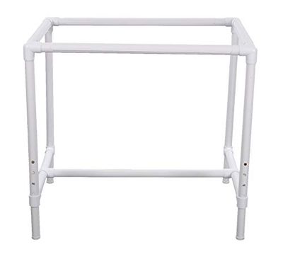 Dritz golvram, PVC/plast, vit, justerbar