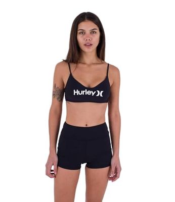 Hurley OAO Top Haut de Bikini, Black, M Femme