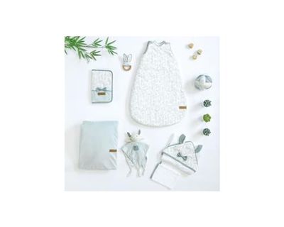 Nid d'ange esprit nature - blanc / vert - 80 cm