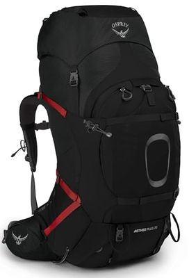 Osprey Aether Plus 70 Rugzak voor heren, Zwart, L/XL