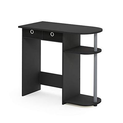 Furinno Go Green Home Laptop Notebook-computertafel/tafel, Zwart/Grijs/Zwart