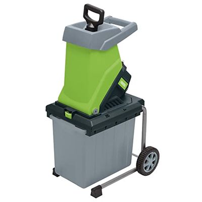 Draper Trituratore elettrico da giardino 2500 W, 230 V, cippatrice rapida per legno, strumento di pulizia del giardino, mulcher da 50 l, capacità di triturazione 65 kg/h, lunghezza cavo 3 m, 97973