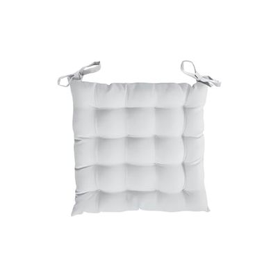 Soleil d'ocre Alix Cojin de Silla Acolchadom, 40X40X5 cm, Blanco