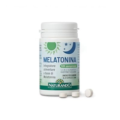 Melatonina Complemento Alimenticio Alivia el Jet Lag Y Reduce El Tiempo Para Dormir - 120 Comprimidos