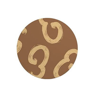 Questo Casa, Round Digital Printed Mouse Pad, Non-Slip Base, for Office and Home, Diameter:22cm