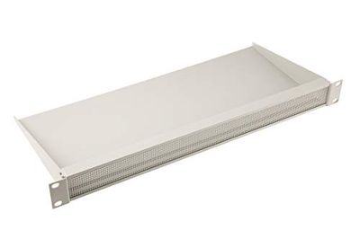 RS PRO Aluminium ventilatiesleuf voor 19-inch frame, 1U, 483 mm x 207 mm x 1 U