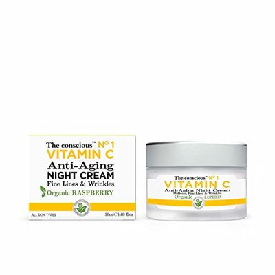 Vitamin C Anti-Aging Night Cream Organic Raspberry 50 ml