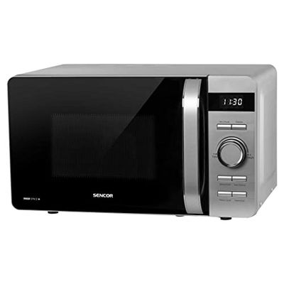 Sencor Forno a Microonde Potente e Silenzioso, 17 L, 800 W, con 8 Programmi Automatici e Interno Smaltato Facile da Pulire - 5217SL