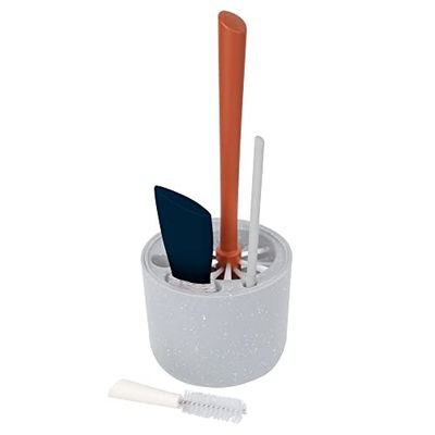 Boon MOD Babyflaskborstar för rengöring – 4 st – salvia – inkluderar flaskrengöringsborste, sugrörsborste, bröstvårtsborste och detaljborste för Baby Essentials