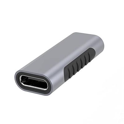 PremiumCord Adaptateur USB-C sur USB-C, Prise pour la Prise, Super-Vitesse 5 gbit/s, Aluminium, Couleur: Gris de l'espace