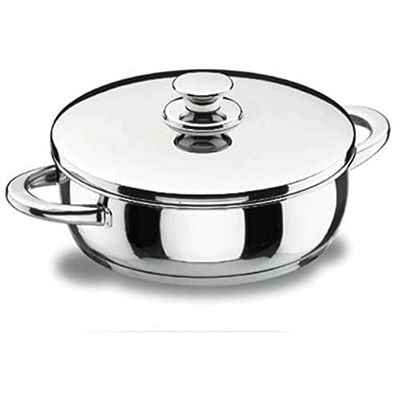 Lacor 40632 Plat Rond Vitrocor 32 cm, Argenté