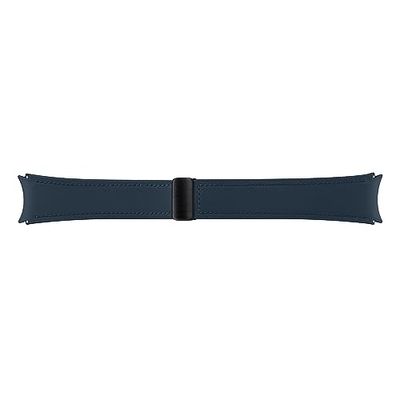 Samsung D-Buckle Hybrid Eco-lederen band (Normal, S/M) voor Galaxy Watch4, Watch5, Watch6, Watch FE, Watch7-serie, Indigo