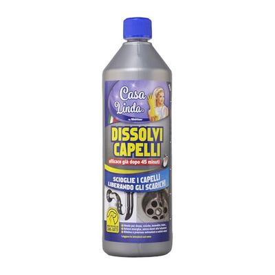Dissolvi Capelli Casa Linda, Disgorgante Liquido, Scarichi Intasati Sporco Organico, 1L