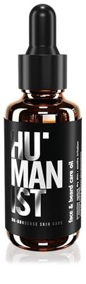 Humanist – Moisturizing Face & Beard Oil – Protezione contro la pelle secca – Rivitalizzante – Composizione naturale – Vegano – 30 ml