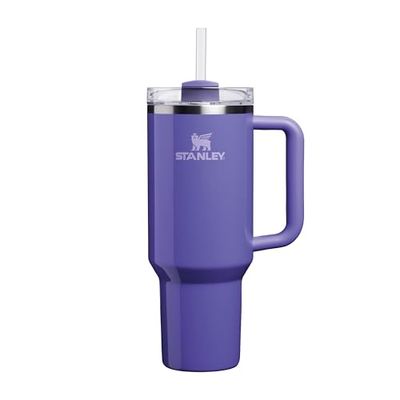 Stanley Quencher H2.0 Flowstate Tumbler 1.2L - Kallt I 11 Timmar - Iced I 48 Timmar - Kopp Med Halm, Handtag Och Lock - Diskmaskin Säker - Resemugg För Kall Dryck - Dahlia Shimmer