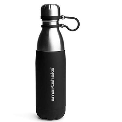 Smartshake Behoud Drinkfles Shaker Cup, 500 ml capaciteit, zwart
