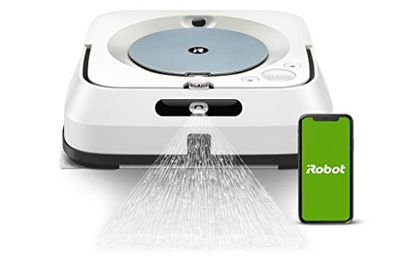 iRobot Braava Jet m6 (m6134) Robot Laveur de Sols Premium, Connecté, avec Pulvérisateur d'eau et Navigation Avancée, Cartographie Intelligente, Programmable Via l'Application Home