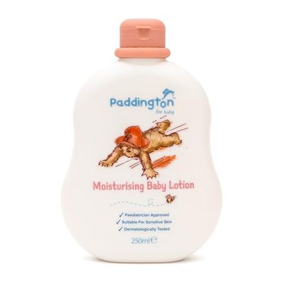 Paddington Moisturising Baby Lotion 250ml - Suitable for Newborn+ - Paediatrician Approved - Suitable for Sensitive Skin - Dematologically Tested - Made in UK - 97% Naturally Derived Ingredients