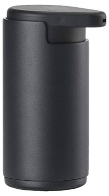Zone Denmark Rim Distributeur de Savon Noir Diamètre 8,7 cm Hauteur 14,4 cm