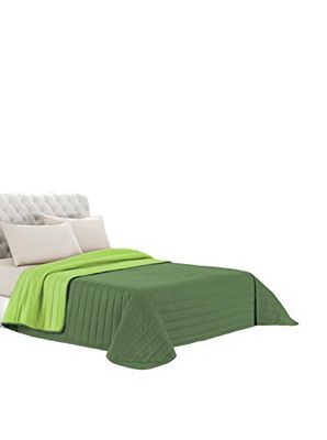 Edredão de verão elegante verde maçã/verde escuro, duplo
