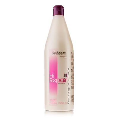 SALERM - Repair Shampoo - Hi Repair Shampoo - 1000ml - Deep Hydration Damaged Hair - Repairs and Rejuvenates - Brighter and Softer Mane - Immediate Effect