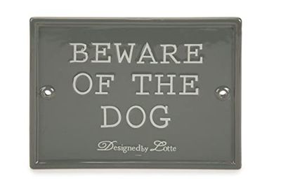 K&BZ DBL SEÑAL DE CERÁMICA Beware of The Dog 20 X 16 X 1 CM