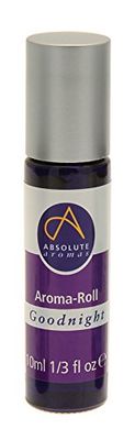 Absolute Aromas Roll-On Goodnight - avec 100% d'Huiles Essentielles Pures - Un Mélange Apaisant et Relaxant de Camomille, Lavande et Vétiver dans de l'Huile de Jojoba