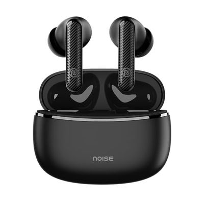 Noise Aura Buds naprawdę bezprzewodowe słuchawki douszne z 60 h czasu odtwarzania, czterokrotny mikrofon z ENC, parowanie dwóch urządzeń, instalacja (10 min = 150 min), sterownik kompozytowy