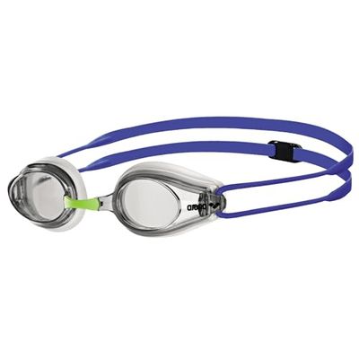 arena Tracks Óculos de natação unissexo, óculos de competição para adultos, lentes anti-embaciamento, proteção UV, 4 pontes nasais intercambiáveis, juntas de silicone