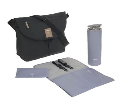 LÄSSIG Baby luiertas incl. accessoires/Green Label Manu Messenger Bag black