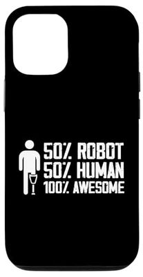 50% Robot 50% Humano 100% Impresionante Prótesis de pierna tropezada Carcasa para iPhone 12/12 Pro