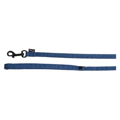 JACK AND VANILLA, Laisse pour Chien, Modèle Comfort Tube Nylon, Couleur Bleu, Taille XS, 12 mm x 152 cm