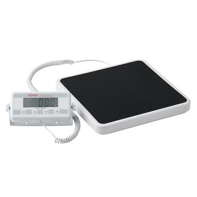 VEVOR Balance Pèse Personnes Médicale Portable Numérique Professionnelle, Tapis Antidérapant, 2 Unités kg/lb, Fonction Maintien et Tare, Capacité 250 kg, pour Médecin, Salle de Sport, Maison, Hôpital