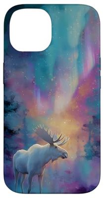 Moose Nature Aurora Borealis Case for iPhone 14