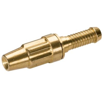 Pulverizador de latão padrão GARDENA: pulverizador de jardim de metal para conexão a mangueiras de 13 mm (1/2"), jato de água ajustável e bloqueável (7160-20)