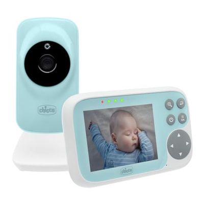 Chicco Baby Monitor Video Start, con Schermo a Colori 3.2 pollici, Portata 200 m, Visione Notturna Infrarossi, Funzione Smart Eco Mode, Batteria Ricaricabile