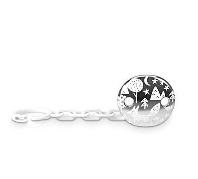 Suavinex Fopspeenketting Fox grijs