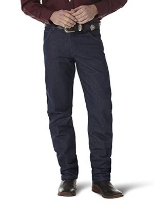 Wrangler Heren Premium Performance Cowboy Cut Regular Fit Jean, Stijve marine, 38W x 40L