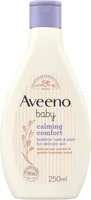 Aveeno Baby Calming Comfort Bedtime Bath and Wash, 250 ml (Pack of 1)