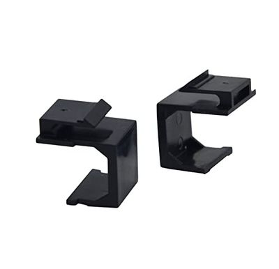 VALUE keystone jack afdekking, 10 stuks/set, zwart