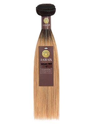 Sahar Essential Unprocessed Brazilian Virgin Weft Hair Extensions 100g - Straight OT27-Strawberry Ombre 12 inch