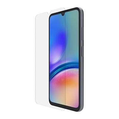 Belkin ScreenForce TemperedGlass screenprotector voor Samsung Galaxy A05s, krasbestendig, bedekt het hele scherm, compatibel met hoesjes, Easy Align-bevestigingsframe voor luchtbelvrije bevestiging