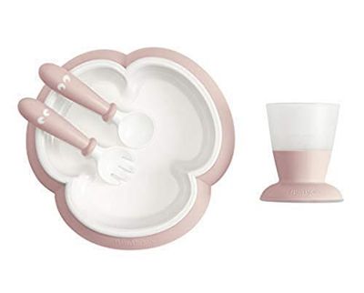 BabyBjörn Louça para bebé, 4 peças, rosa pastel
