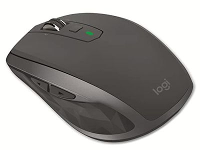 Logitech MX Anywhere 2S Draadloze Muis, Bluetooth of 2.4 GHz Unifying USB dongle, 200 tot 4000 DPI laser tracking op elk oppervlak, 7 Knoppen, PC/Mac/Laptop - Zwart
