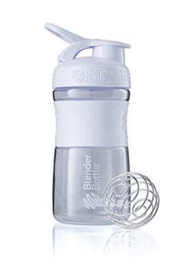 BlenderBottle Sportmixer Tritan- Protéine Shaker / Bouteille d'eau / Shaker Diététique Blanc (1 x 590 ml)