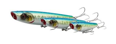 Savage Gear Pop Walker 2.0 - Zout- & Zoetwater Topwater Visaas voor Zeebaars, Snoek, Blauwbaars & Roofdieren, Lange Werp, Ingebouwde Ratel, Ultra-Scherpe Dreggen Sayoris 9 cm